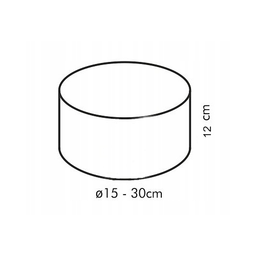 Opaska regulowana do tortu 15 cm